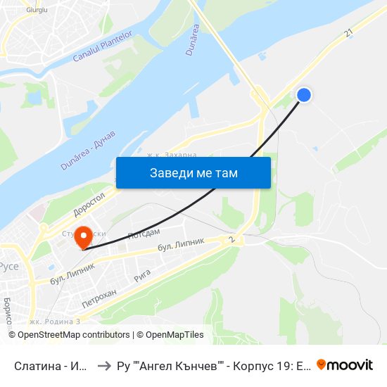 Слатина - Изток / Slatina - East to Ру ""Ангел Кънчев"" - Корпус 19: Екология И Опазване На Околната Среда 1 map