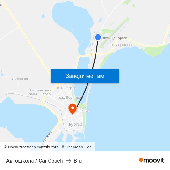 Автошкола / Car Coach to Bfu map