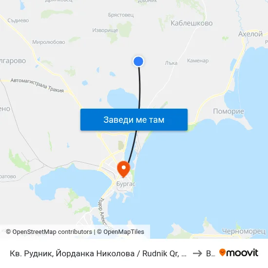 Кв. Рудник, Йорданка Николова / Rudnik Qr, Yordanka Nikolova to Bfu map