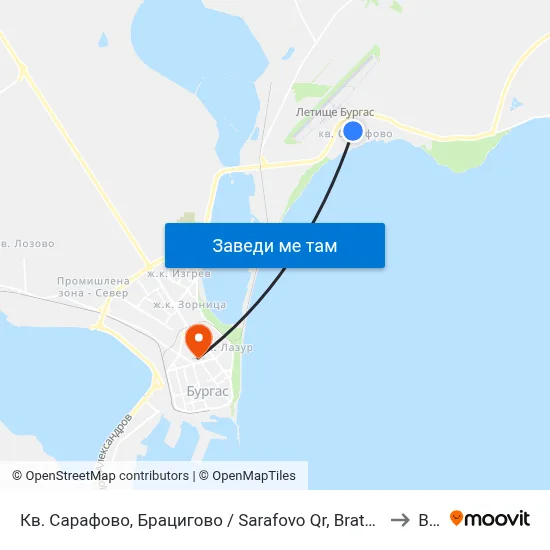 Кв. Сарафово, Брацигово / Sarafovo Qr, Bratsigovo to Bfu map