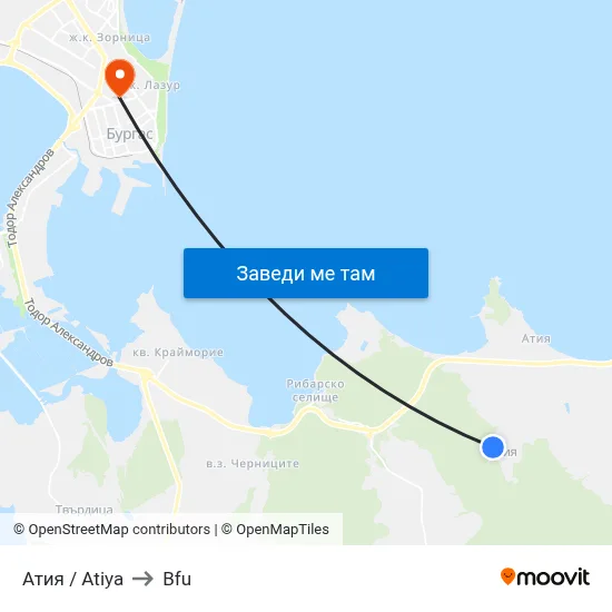 Атия / Atiya to Bfu map