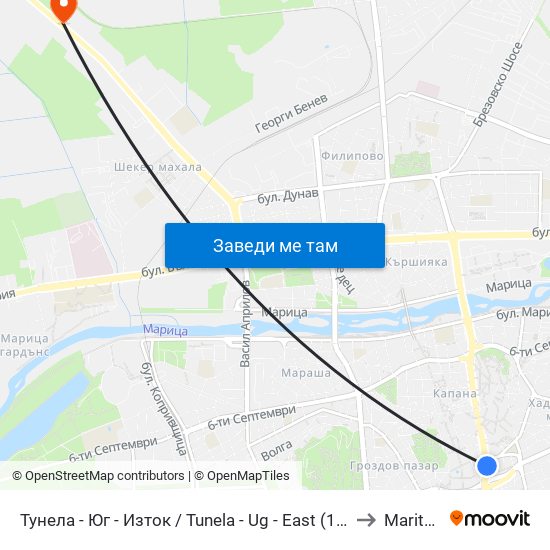 Тунела - Юг - Изток / Tunela - Ug - East (11) to Maritsa map