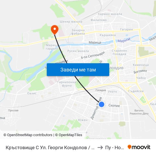 Кръстовище С Ул. Георги Кондолов / Junction With Georgi Kondolov St. (59) to Пу - Нова Сграда map