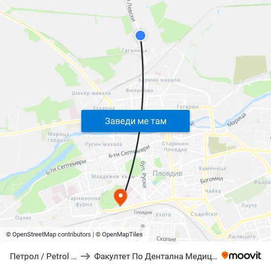 Петрол / Petrol (2) to Факултет По Дентална Медицина map