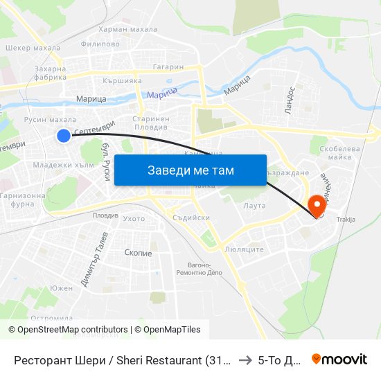 Ресторант Шери / Sheri Restaurant (312) to 5-То Дкц map