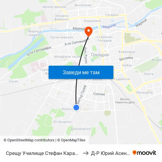 Срещу Училище Стефан Караджа / Opposite Stefan Karadzha School (38) to Д-Р Юрий Асенов - Пластичен Хирург map