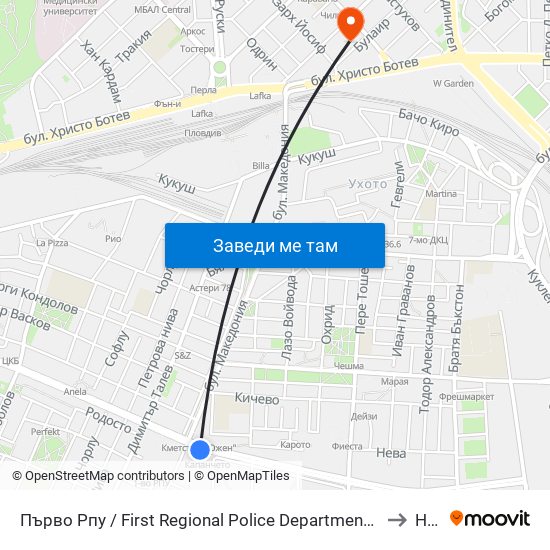 Първо Рпу / First Regional Police Department (60) to Нбу map