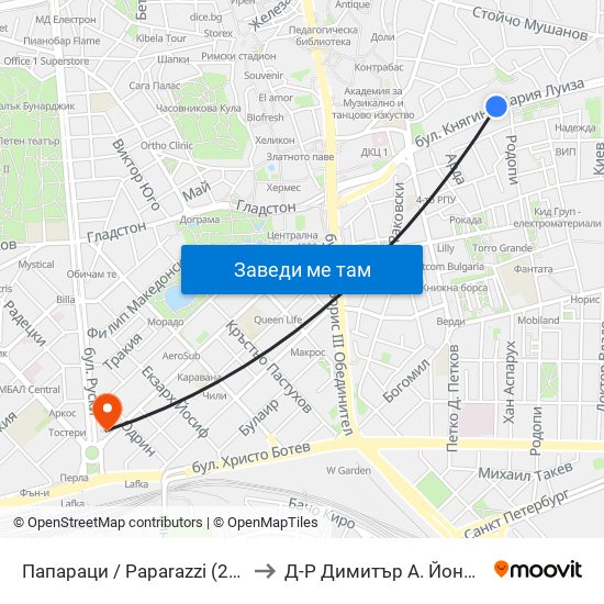 Папараци / Paparazzi (260) to Д-Р Димитър А. Йончев map