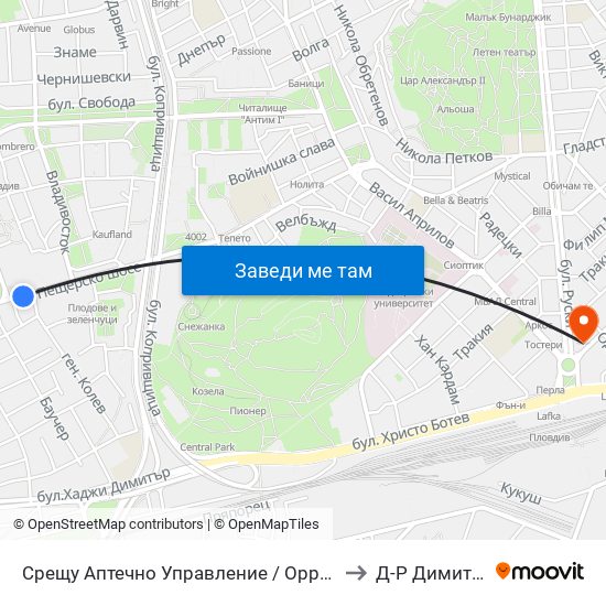 Срещу Аптечно Управление / Opposite Pharmacy Management (152) to Д-Р Димитър А. Йончев map