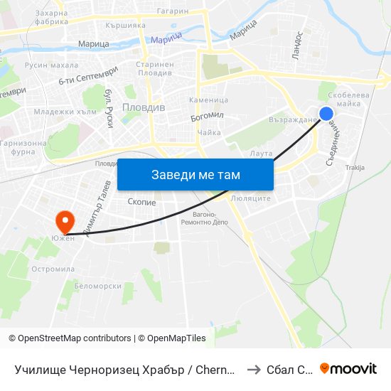 Училище Черноризец Храбър / Chernorizets Hrabar School (333) to Сбал Св,Анна map