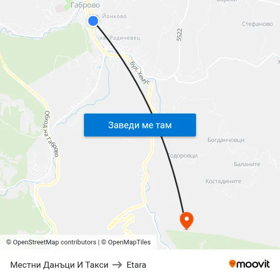 Местни Данъци И Такси to Etara map