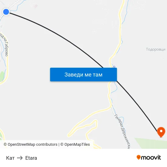 Кат to Etara map