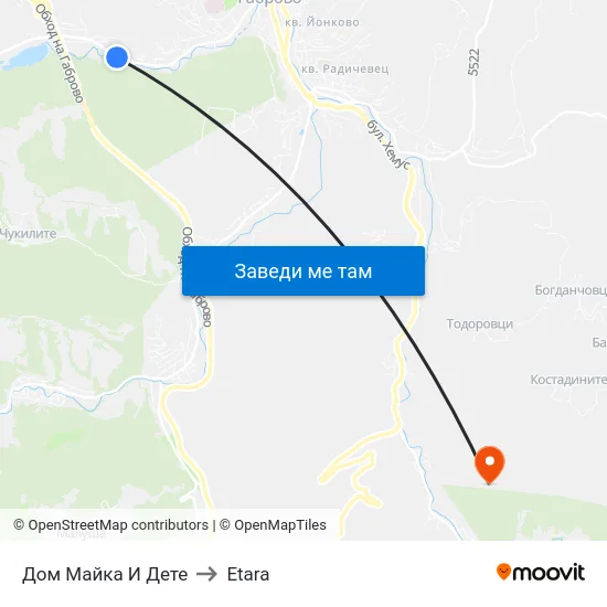 Дом Майка И Дете to Etara map