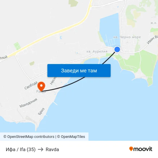 Ифа / Ifa (35) to Ravda map