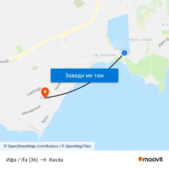 Ифа / Ifa (36) to Ravda map