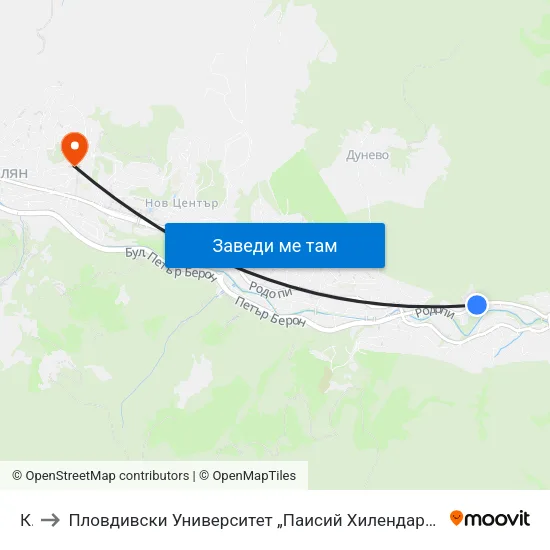 Кат to Пловдивски Университет „Паисий Хилендарски“, Филиал Смолян, Физико-Технологичен Факултет map