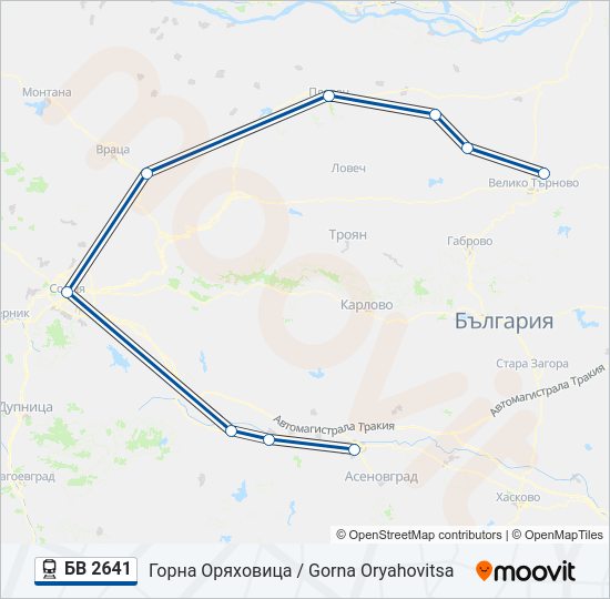 БВ 2641  Line Map
