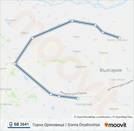  БВ 2641: карта маршрута