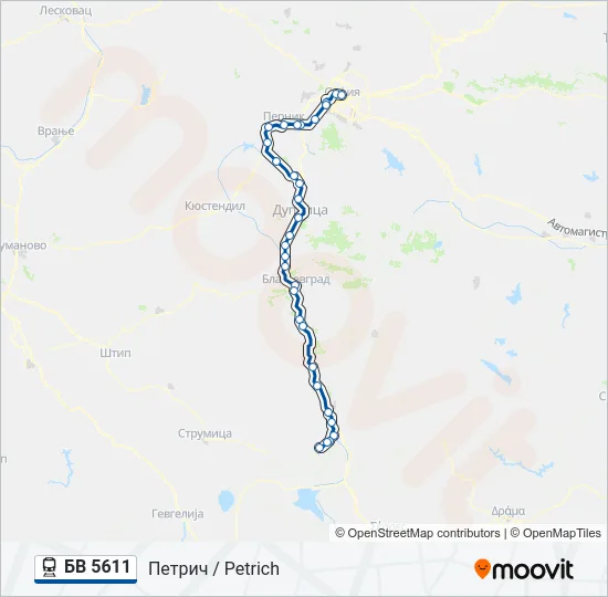 БВ 5611  Line Map