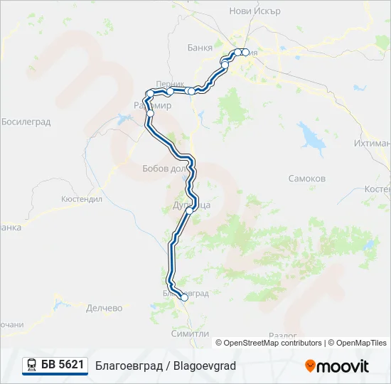 БВ 5621  Line Map