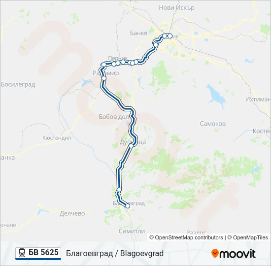 БВ 5625  Line Map