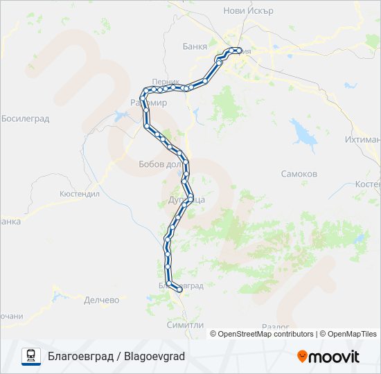 ПВ 50113  Карта на Линията