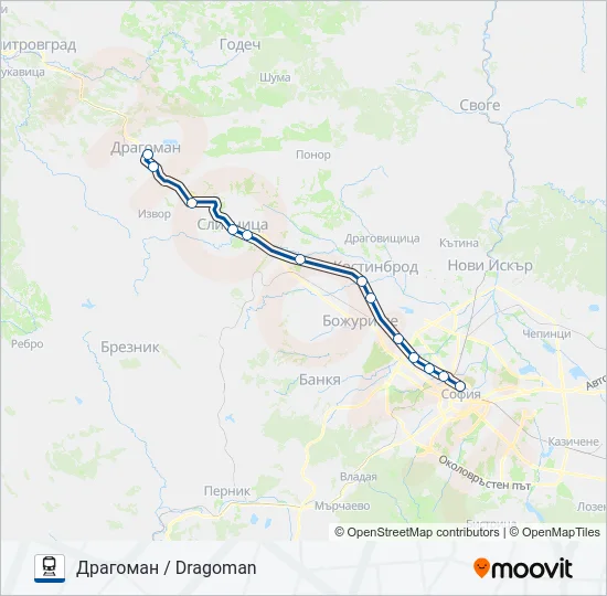 КПВ 10286  Карта на Линията