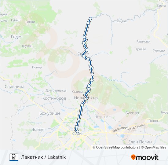 КПВ 20215  Карта на Линията