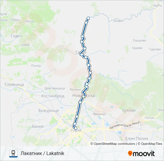 КПВ 20215: карта маршрута
