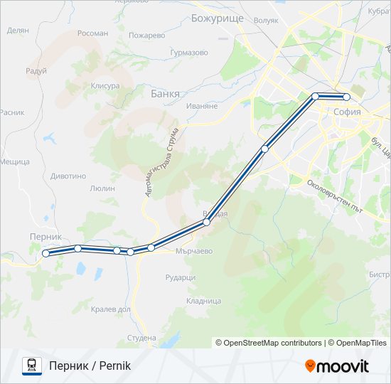 КПВ 50207  Карта на Линията