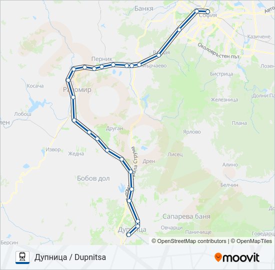 КПВ 50231  Карта на Линията