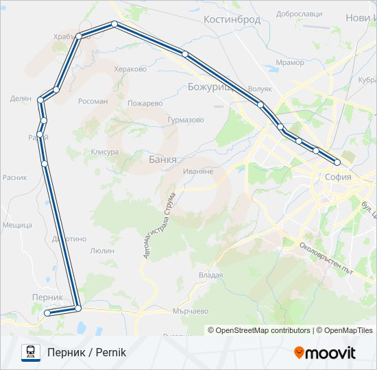 КПВ 60201  Карта на Линията