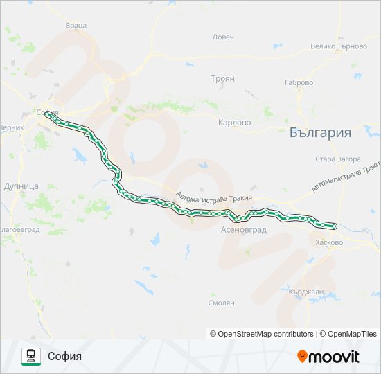 ПВ 10112 Train Line Map