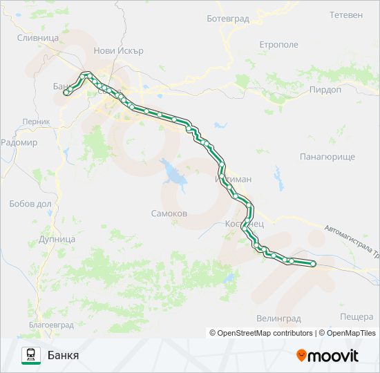 ПВ 10120 Train Line Map