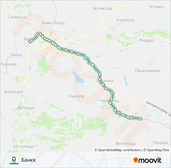 ПВ 10120 Train Line Map