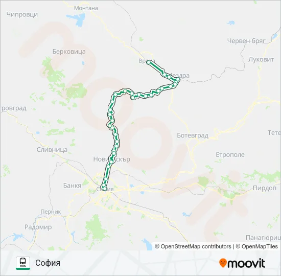 ПВ 20104 Train Line Map