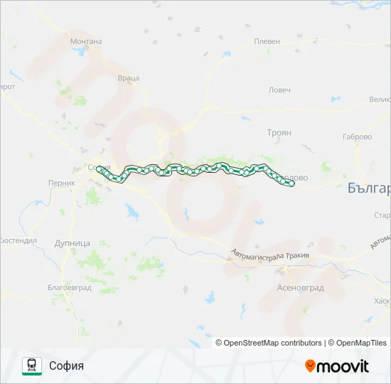 ПВ 30116 Train Line Map