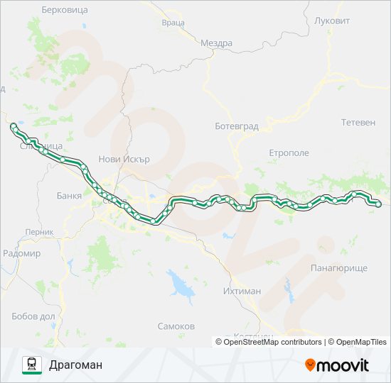 ПВ 30122 Train Line Map