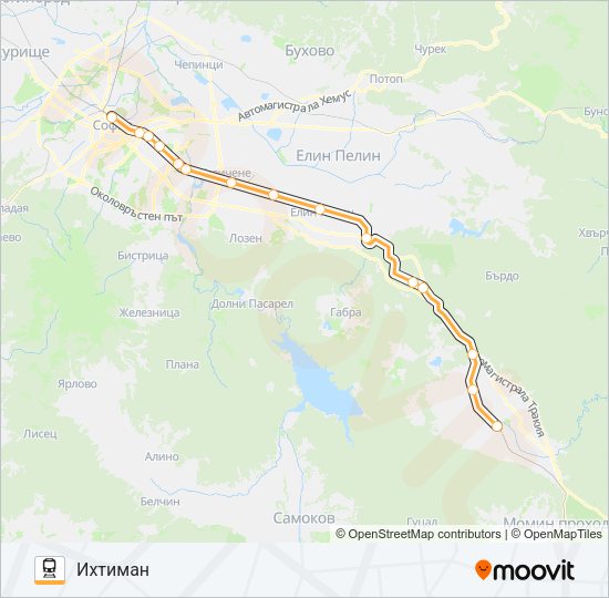 КПВ 10223 Train Line Map