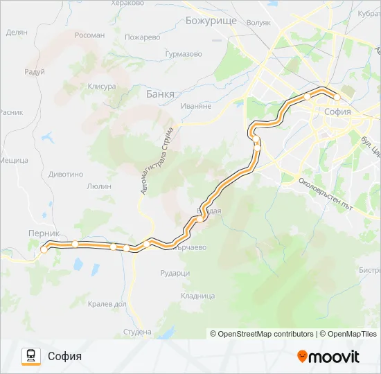 КПВ 50202 Train Line Map