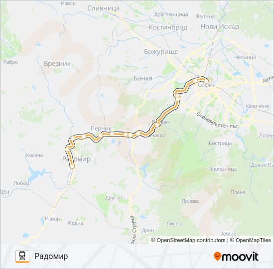 КПВ 50205 Train Line Map