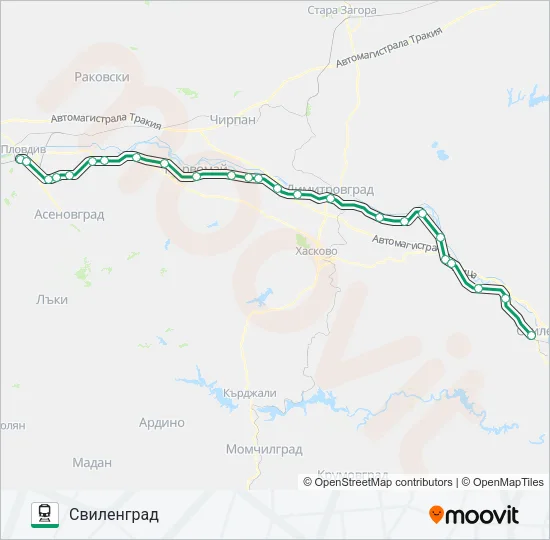ПВ 10143 Train Line Map