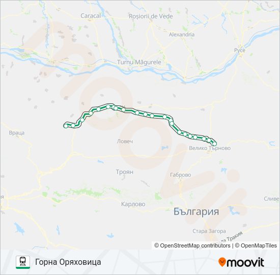 ПВ 20141 Train Line Map