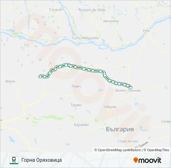 ПВ 20141 Train Line Map