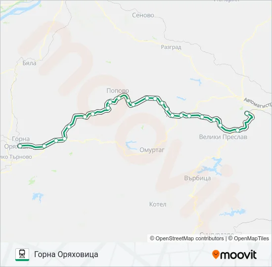 ПВ 20152 Train Line Map