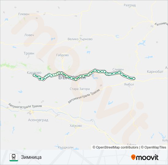 ПВ 30131 Train Line Map