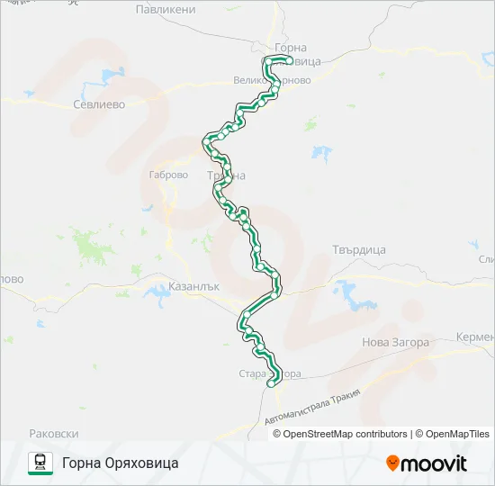 ПВ 40122 Train Line Map