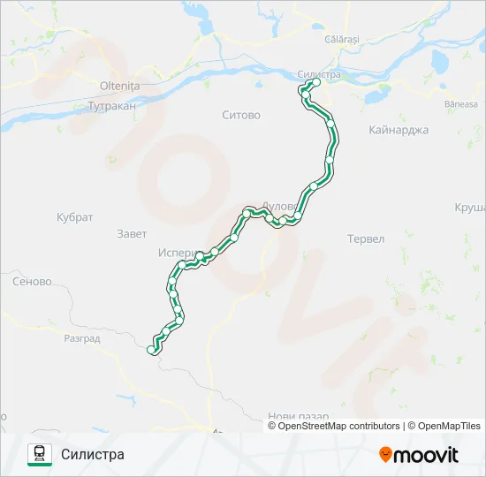 ПВ 91102 Train Line Map