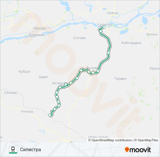 ПВ 91104 Train Line Map
