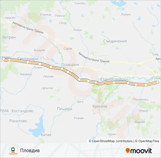 КПВ 10271 Train Line Map